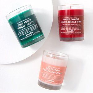 Ryan Porter Set Of 3 Festive Votive Candles